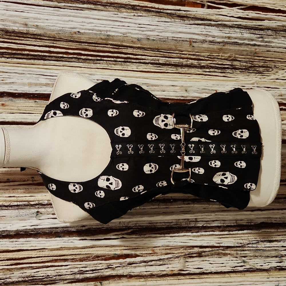 Royal Bones XL Corset with Skull Pattern